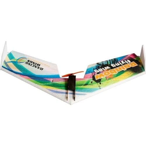 Dancing Wings Hobby E0511 Rainbow Flying Wing V2 RC Airplane 800mm Wingspan Delta Wing Tail-pusher Aircraft KIT