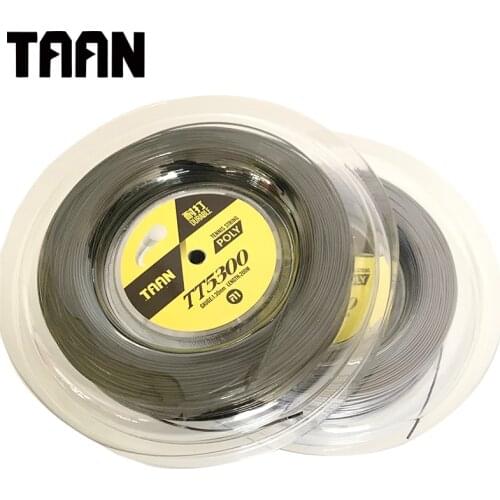 TAAN TS5300 1.30mm Tennis Racket String Sport 200m Reel Gray Black Tennis Training String Durable Control