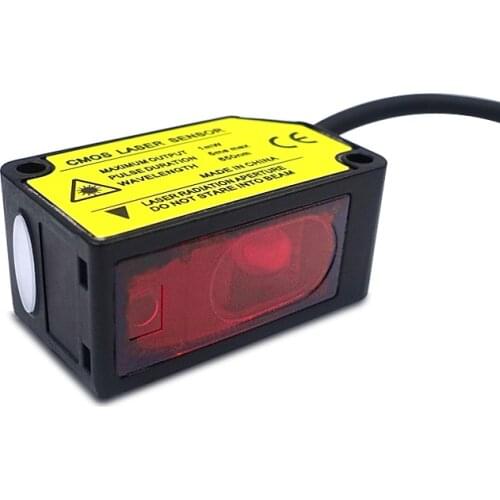 Accuracy 0.01mm switch analog quantity laser displacement ranging sensor measuring distance and thickness height sensor