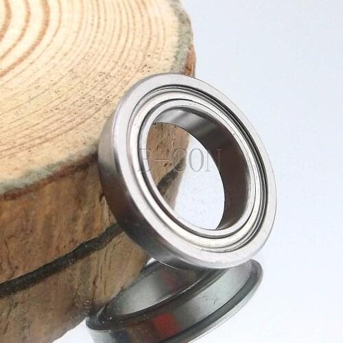 1/2/5/10PCS F6700zz Metal Double Shielded Flanged Ball Bearings (10mm*15mm*4mm)