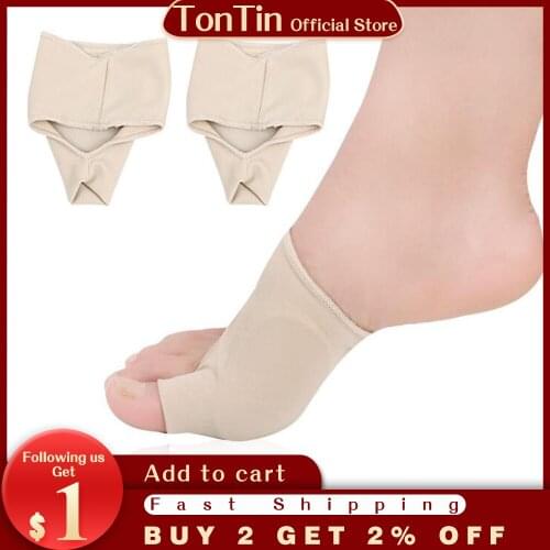 1pair Comfortable Soft Bunion Protector Toe Straightener Silicone Toe Separator Corrector Thumb Feet Care Adjuster hallux valgus