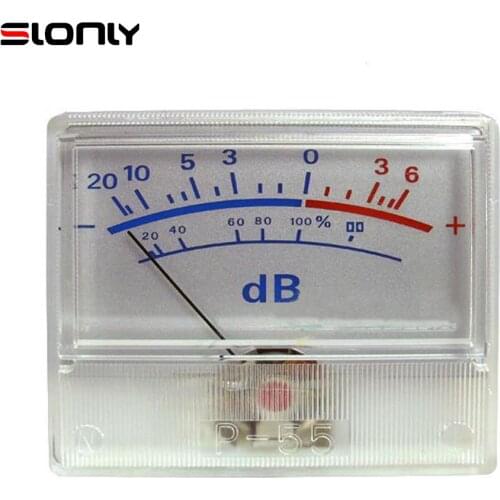 1pcs-10pcs P-55 High-precision VU Meter Head Audio DB Level Meter Power Amplifier amp DAC Pre-level Power Sound Pressure Meter