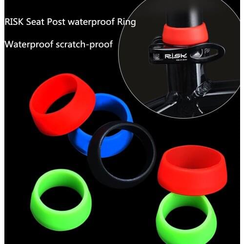 1Pc Silicone Bike SeatPost Rubber Ring Dust Cover Waterproof Cycling Mountain/Road Bike Seat post Protective Ring