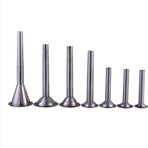 1Pc thick meat grinder stuffer head for Sausage casings funnel handmade stainless steel tube DIY