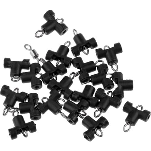 20pcs Sliding Pulley Mount Rig Pearl Bait Line Zig Fishing Bait