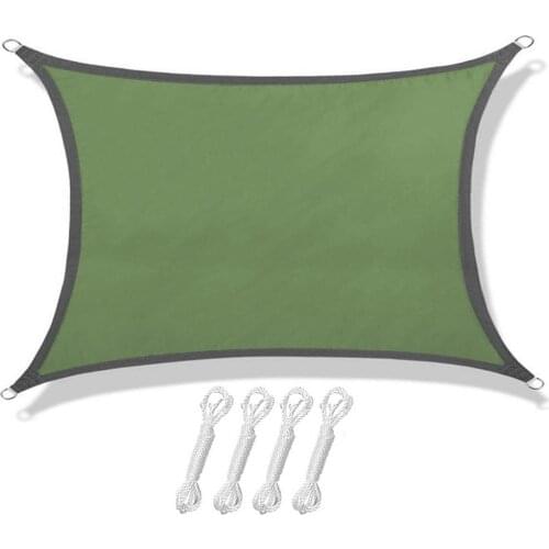 2x3m/3x3x3m Square Triangle Sun Shade Sail Outdoor Garden Patio Backyard Pool Sun Canopy UV Protection Summer Beach Awning Tarp