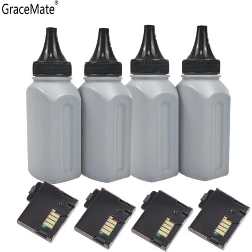 4 Black toner and 4 Black Chip Compatible For Xerox Phaser 6000 6010 Workcentre 6015 Toner and Chip For 106R01630 106R01634