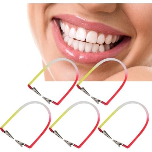 5pcs Dental Bib Clip Napkin Holder with Flexible Chain Dentist Supplies Accessory