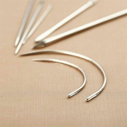 7pcs/Set Hand Repair Upholstery Leather Carpet Curved Sewing Needle Crochet Hook