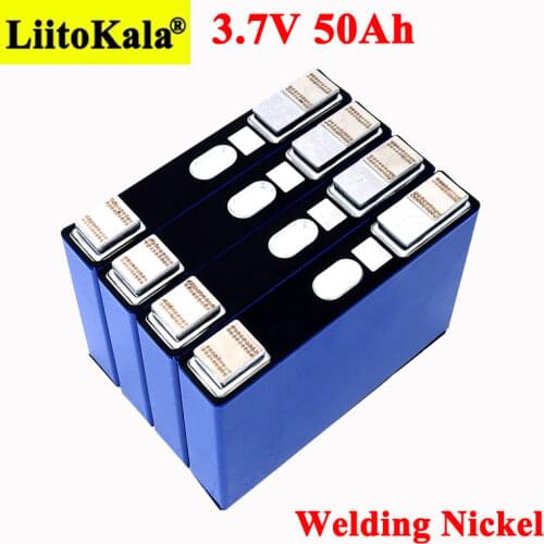 Liitokala 3.7V 50Ah battery Ternary lithium 50000mAh for 7.4V 12V 24V 36V 48V Motorcycle Car motor batteries modification Nickel