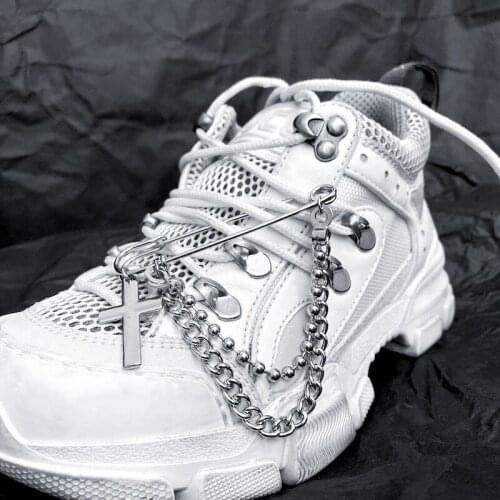 Punk Brooch Shoes Pants Chain Belt Women Men Fashion Jeans Chain Pendant Accessories