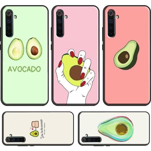 Cute Avocado Food Pattern Case For OPPO Realme C3 C11 C15 C21 GT Neo 6 7 8 Pro Cover For OnePlus 9 Pro 7T 8T Nord