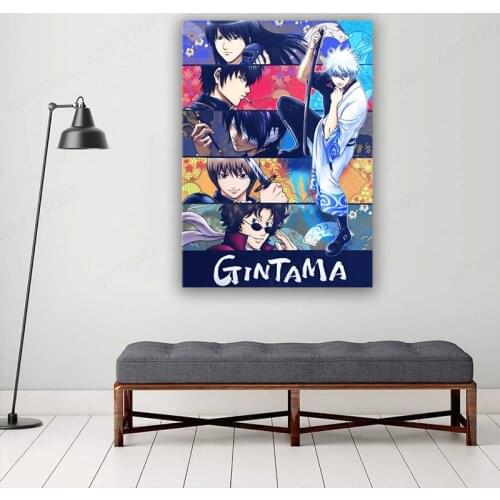 Canvas Painting Retro Poster Gintama Anime Posters Wall Decor Wall Art Picture Room Decor Home Decor