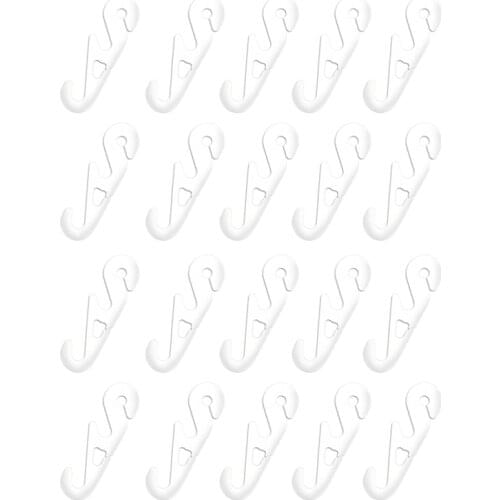 20PCS Mask Hooks Invisible Ear Artifact Ear Hooks Conversion Head-Mounted S Buckle Extension Buckle Plastic No Trace Hooks