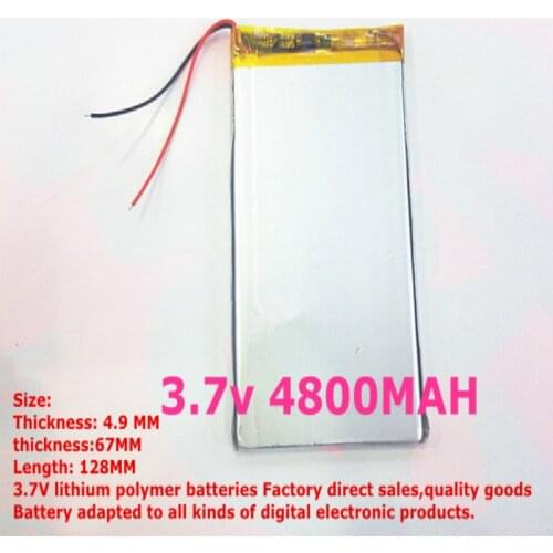 Best battery brand 1PCS free shipping Sell like hot cakes 4967128 'li polymer' ma '4800MAH for the tablet PC