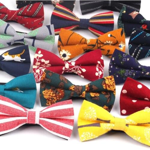 Men Bow Tie Classic Striped Bowtie For Men Women Business Wedding Adult Floral Bow Ties Butterfly Suits Cravats Bowties