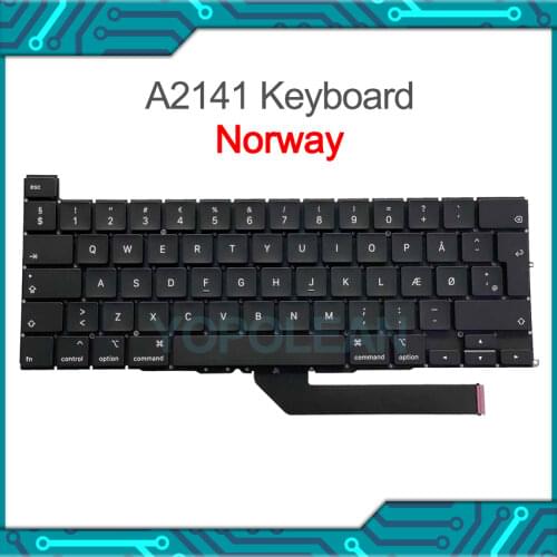 New A2141 Norway Keyboard For MacBook Pro Retina 16" a2141 Norwegian layout 2019 Year
