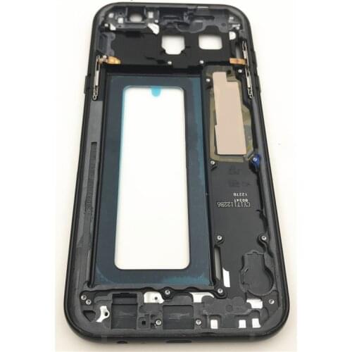 Original New Middle Frame Plate For Samsung Galaxy A5 A520 A7 A720 2017 Version Mid Chassis Bezel Housing With Power Side Button