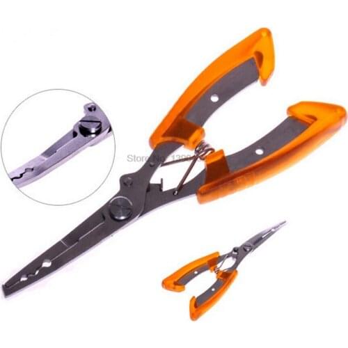 By dhl 50set Fishing Pliers Line Cutter Remove Hook Tackle Stainless Steel Tool