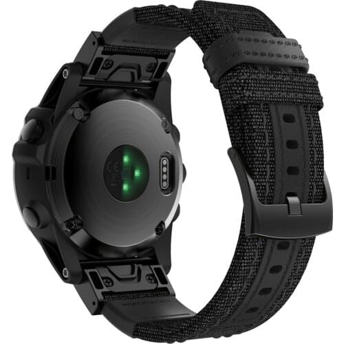 22 26mm Nylon Sport Watchband Strap for Garmin Fenix 5X 6X Pro 5 6 935 Plus 3 3HR Watch Easyfit Wrist Band Forerunner 935 945