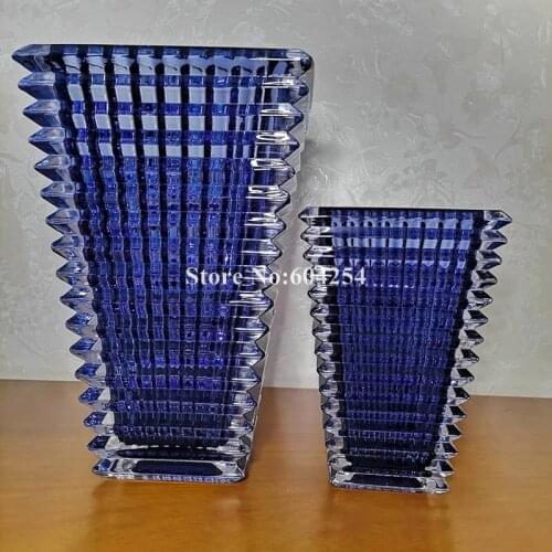 Luxury 4 colors crystal vase high-grade glass tabletop vases fashional home ornaments