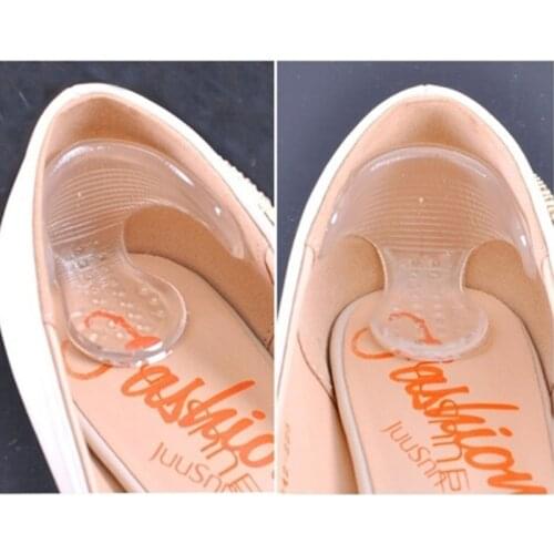 High Insoles Gel Pad Foot Care Arch Support Cushion Heel Insert Silicon Gel Insoles Silicone Gel High Heel Grip Shoe Foot Protec