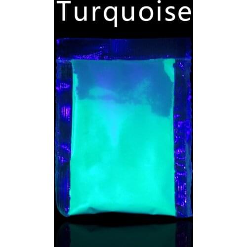 Luminous Paint Powder Glow in the Dark for Arts Crafts Party Nail Decoration 10g Turquoise Phosphor