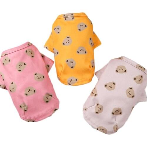 Warm Pet Clothes Dog Sweatshirt Tshirt Winter Bear Pattern Cute Pullover Sweater Coat For Small Dog Chihuahua Poodle Pet Costume