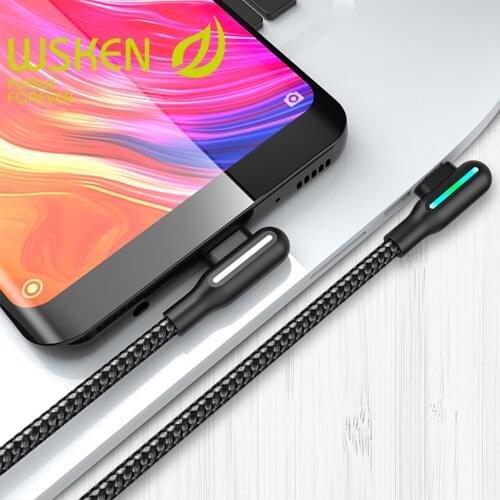 Wsken 3A USB Type C Fast Charging USB C Cable Type-c Data Cord Android Charger Micro Cable for Samsung S10 8 S9 Note 9 Xiaomi 9