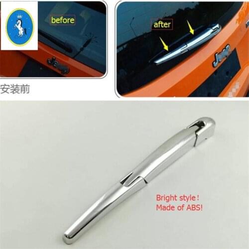 Yimaautotrims Auto Accessory ABS Chrome Rear Back Window Wiper Protection Kit Cover Trim 3 Pcs Fit For Jeep Renegade 2015 - 2020