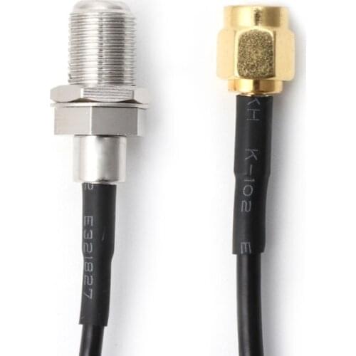 YYDS RG174 RF Pigtail Cable F female to SMA Male Coaxial RF extension Pigtail Cable