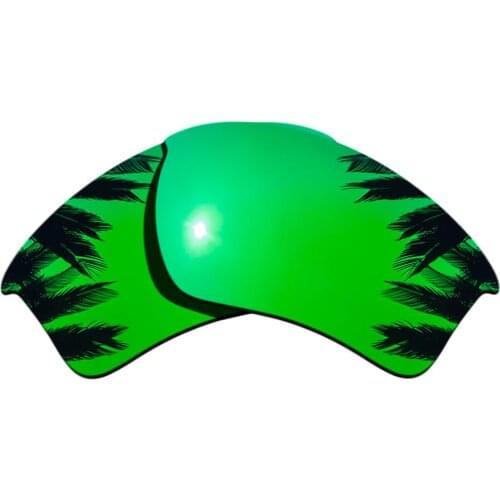Green Mirrored Polarized Replacement Lenses for Half Jacket 2.0 XL Sunglasses Frame 100% UVA & UVB