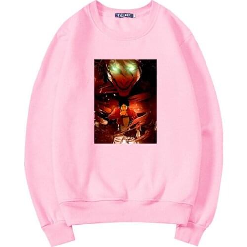 Anime Attack on Titan Hot Sale Hoodied Women 2021 Autumn Fun Titan Beast Graphic Long Sleeve Manga Harajuku Sweatshirt Lady