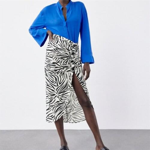 ZXQJ Women 2021 Fashion Solid color Loose Blouses Vintage Long Sleeve Button-up Female Shirts Blusas Chic Tops