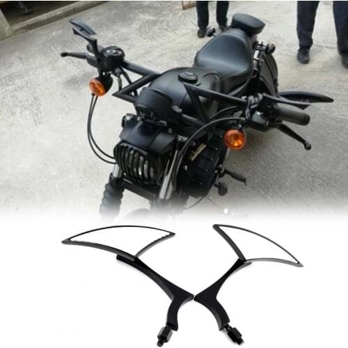 80% Hot Sales 2Pcs Rearview Mirrors Universal Replacement Aluminium Alloy Modification Motorcycle Side Mirrors for Motorbikes