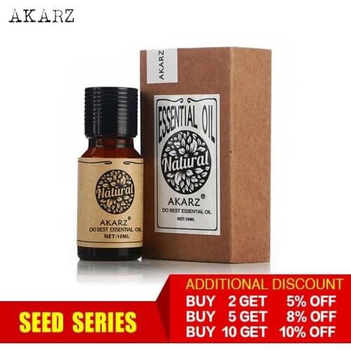 AKARZ Professional Plants seed Series top sale essential oils aromatic for aromatherapy diffusers face body skin care aroma oil