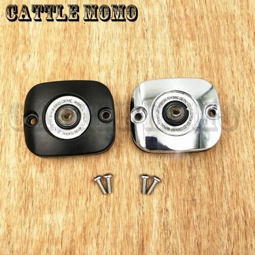 Aluminum brake pump Master Cylinder Cover For HARLEY Dyna Softail Fat boy Road King Touring Trike