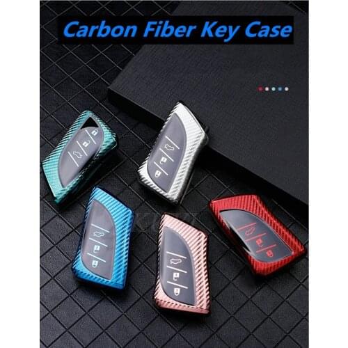 Carbon TPU Car Remote Key Case Cover Holder Shell Fob For Lexus NX ES UX US RC LX GX IS GS RX 200 250h 350h LS 450h 260h 300h