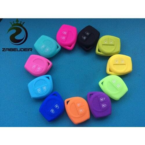 Pusakieyy Car Styling Silicone 2 Buttons Remote Key Case Fob Protect Cover For Suzuki SX4 Swift Vitara Shell Blank Accessories