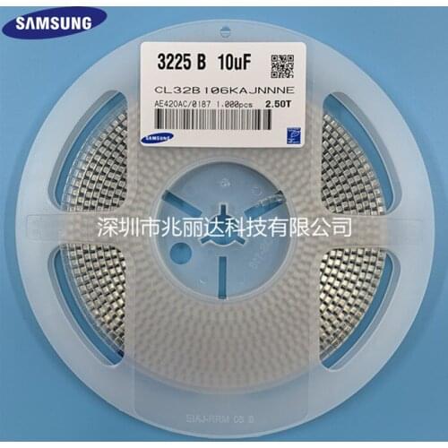 CL32A106KAJNNNE SMD capacitor 1210 106K 25V X5R 10% 10UF CL32A106MAILNNE 1210 1210-106-25V-X5R-20% 3225 full range of capacitors
