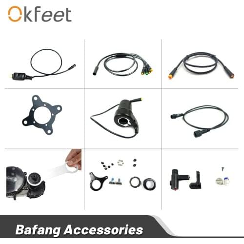 Electric E Bicycle Bike Parts BAFANG Mid Drive Motor Accessories Half Twist Thumb Finger Accelerator Throttle Programming Cabl