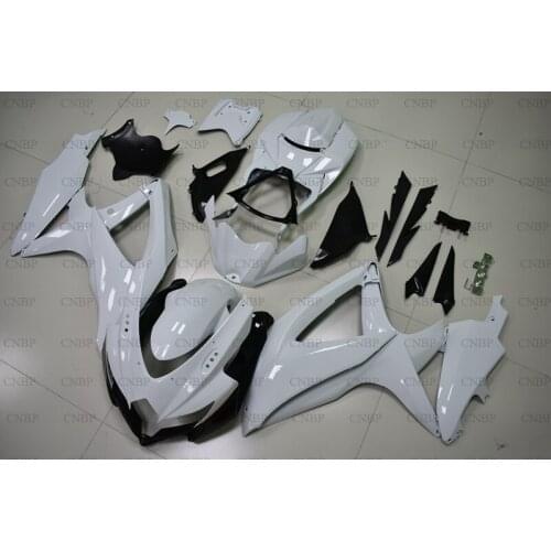 GSXR750 2008 - 2010 K8 Body Kits GSXR 750 2010 Fairings GSX R 750 2008 White Bodywork