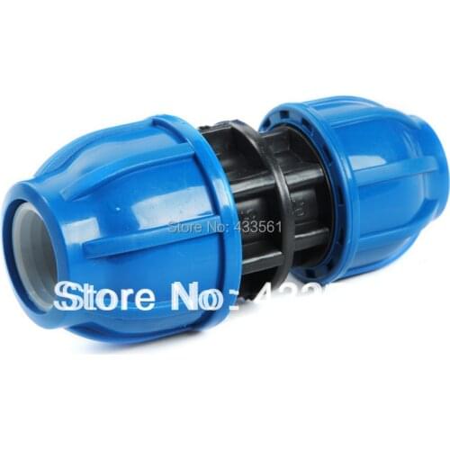 Quality PP Compression Reducing Coupler Component Size 25X20 Fittings with Round Cap for Irrigation water Pipe Connecting