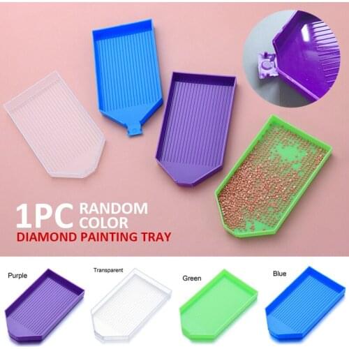 Diamond Painting Tray Large Capacity Embroidery Drill Plate Plastic Diamond Painting Plate DIY Craft Cross Stitch Sewing Tools