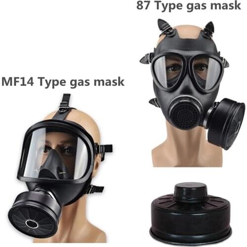 MF14/87 Type Gas Mask Full Face Mask Chemical Respirator Natural Rubber Military Filter Self-Absorption Chemical Industrial Mask