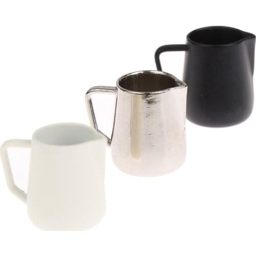 Dollhouse Miniature Metal Coffee Pot Miniature Dollhouse Kitchen Cooking Untensil Accessories Toy