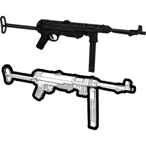 MP40 Submachine Gun Model Scale 1: 1 DIY Handmade Paper Toy Casual Puzzle Decoration