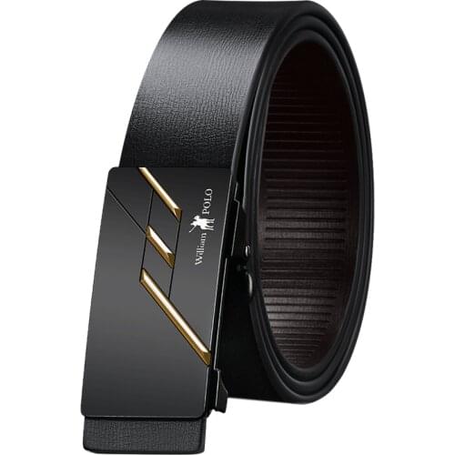 WILLIAMPOLO mens metal automatic buckle luxury fashion belt casual business belt 18287-88p