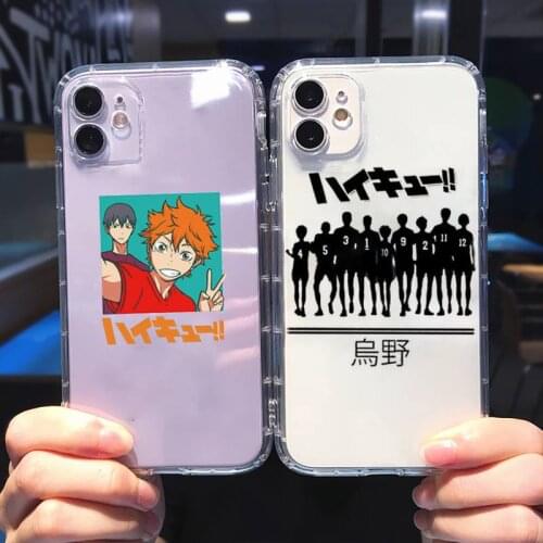 Haikyuu volleyball boy Hinata attack Phone Cases Transparent soft For iphone 5 5s 5c se 6 6s 7 8 11 12 plus mini x xs xr pro max