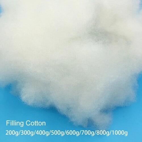 200g/300g/400g/500g/600g Pillow Stuffed Doll Filling Material Toys Polyester Filling Cotton High Elastic PP Cotton DIY Handmade